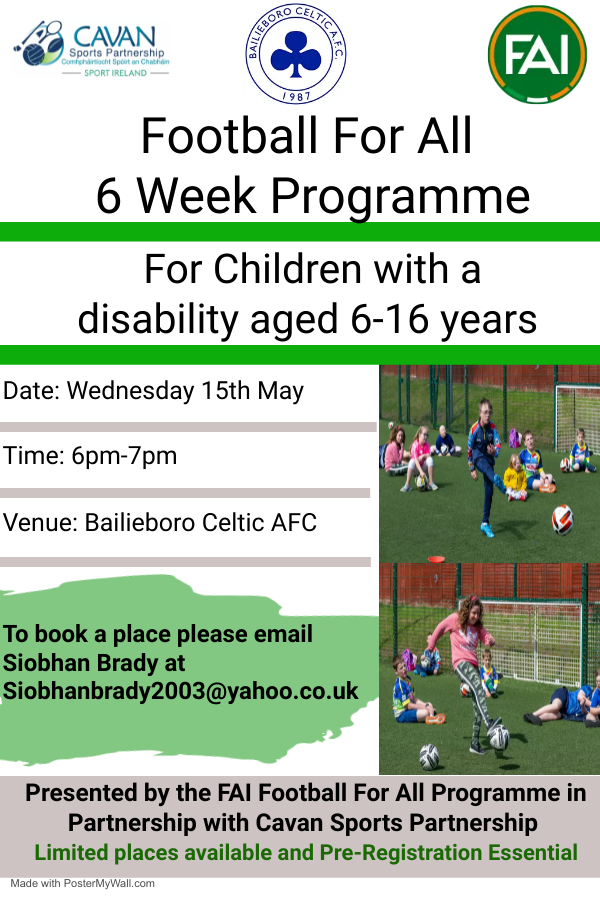 Football For All Programme Returns in Bailieborough Soon