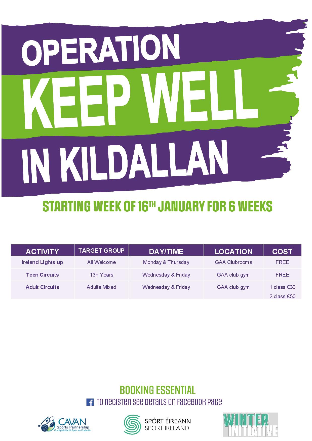 Kildallan Operation Keep Well